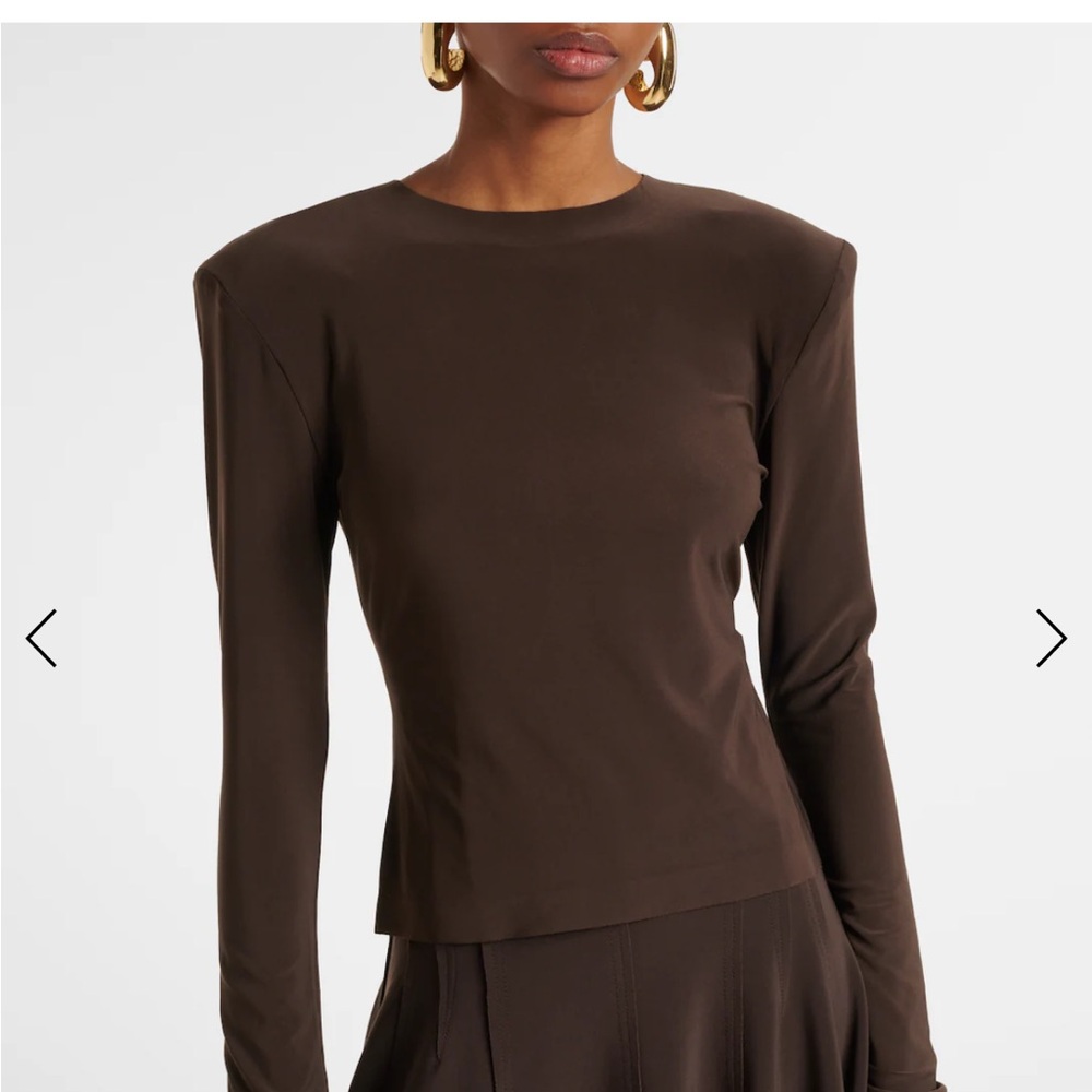 Norma Kamali Women’s Brown Long Sleeve 2 pc set top M and bottom L